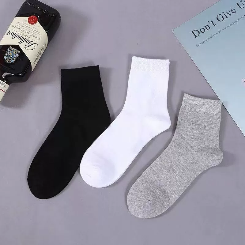 Демисезонные однотонные носки для баскетбола, средняя длина