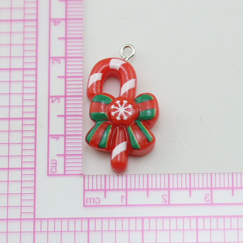 Accesorios de la joyería de bricolaje 2024 nueva resina árbol de Navidad Santa Claus muñeco de nieve SERIE DE Navidad colgante