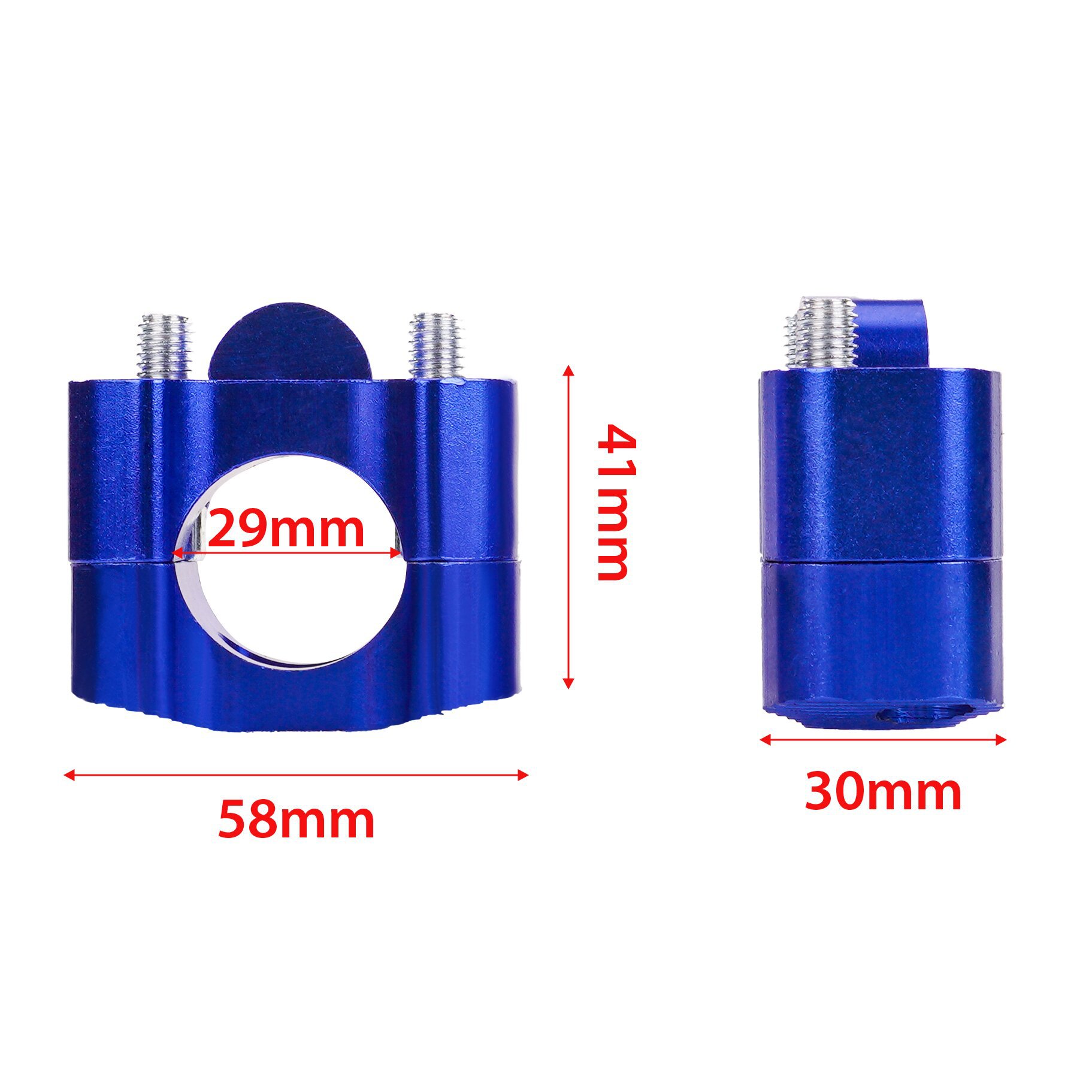 Motocicleta modificada CNC bloque de presión elevador de diámetro reducido manillar fijo 22MM28MM