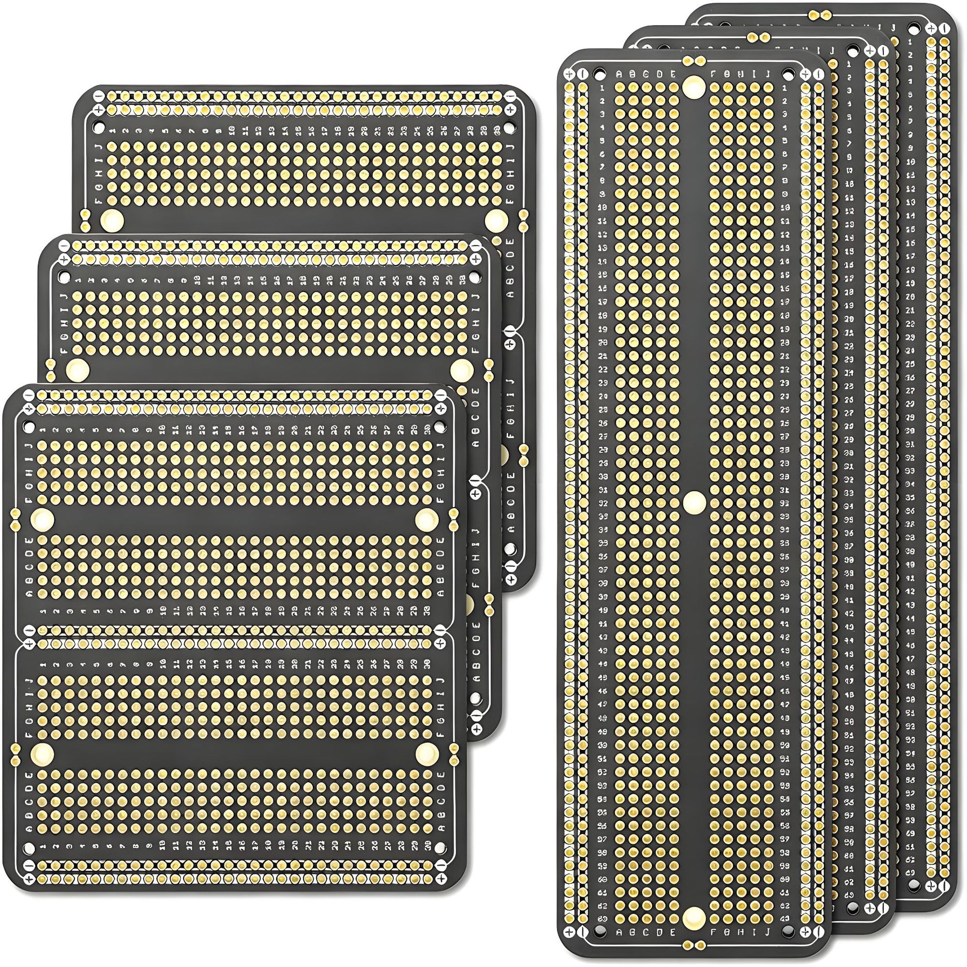 PCB原型板电路板可焊接面包板适用于电子项目兼容DIY Arduino焊接