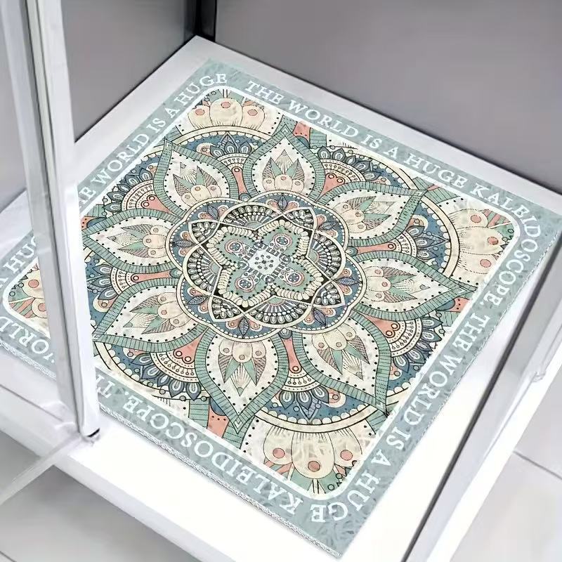 Cross-Border Amazon Bathroom Non-Slip Hollow Wire Ring Floor Mat Shower Room Bath Foot Carpet Household Stain-Resistant and Wear-Resistant