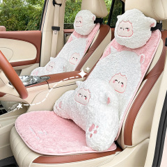 漫画の羊の車のクッション秋の冬のぬいぐるみの保温車のシートクッションかわいい女神通用のベルベットのシートクッション