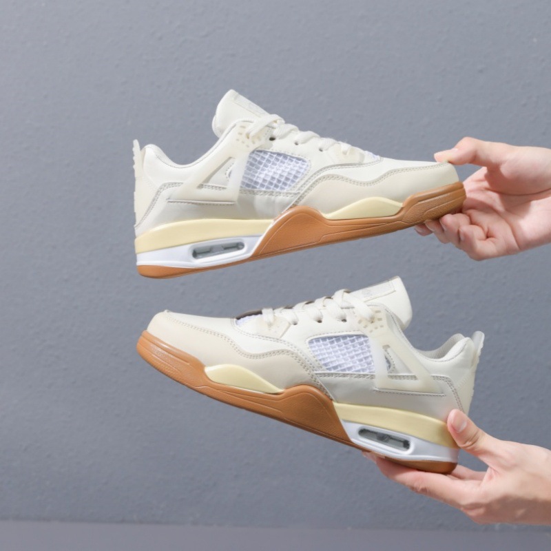 國潮鞋子男ins潮港風新款拼接情侶氣墊跑步鞋潮流百搭運動休閒鞋