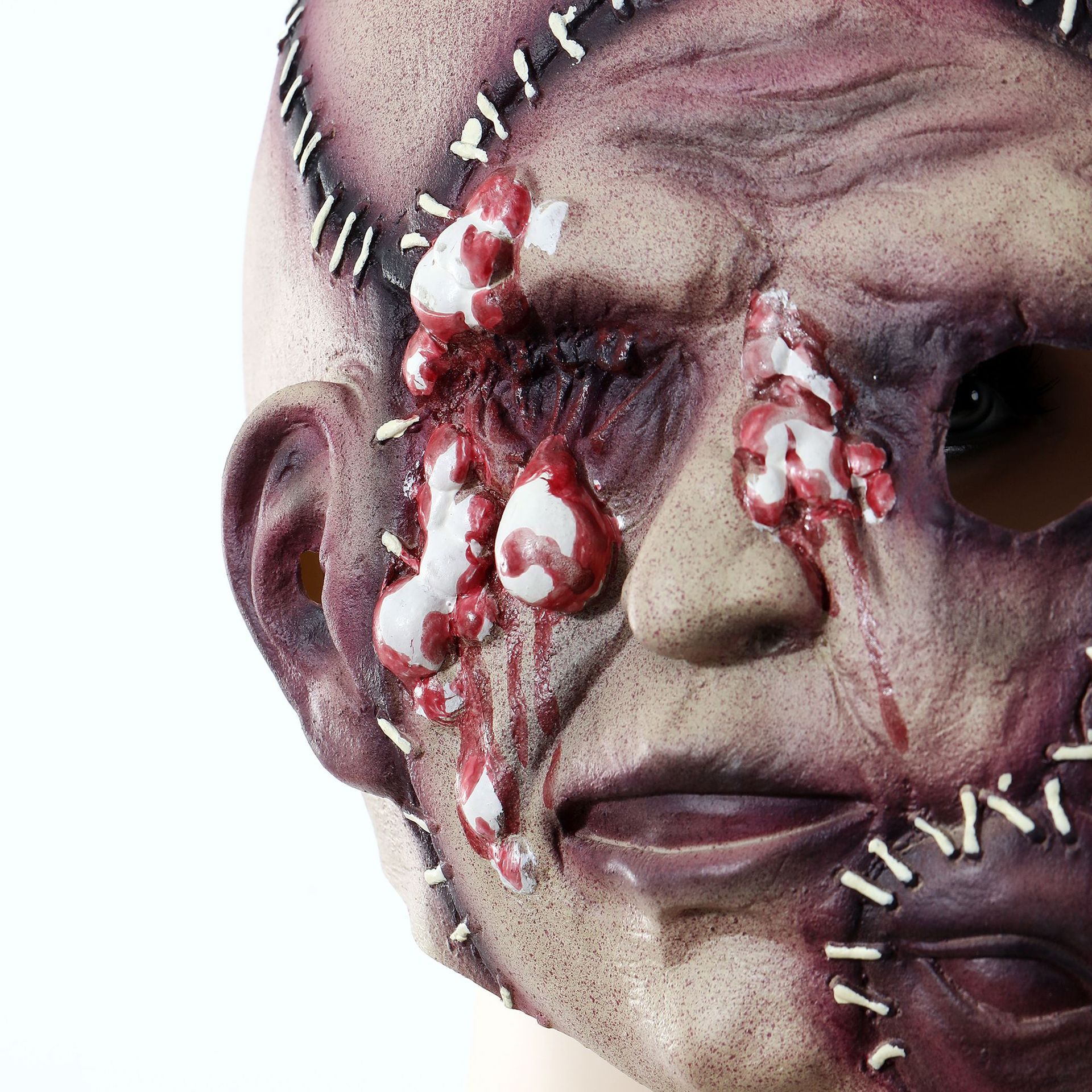 Máscara de Terror de Tres Caras con Cara de Fantasma para Fiesta de Halloween Transfronteriza Zonghong, Máscara de Látex Suave para el Festival de los Fantasmas image 5