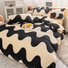 winter Two-sided Plush milk Coral The bed Four piece suit thickening bedding Flannel sheet Three Quilt cover