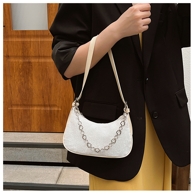 Women's Shoulder Bag Crescent Chain Underarm Bag For Women_voghion.com