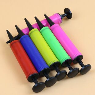 Portable Mini Pump Push Inflatable small size Manual Balloon Inflatable Pump Children's Cartoon Toy Plastic