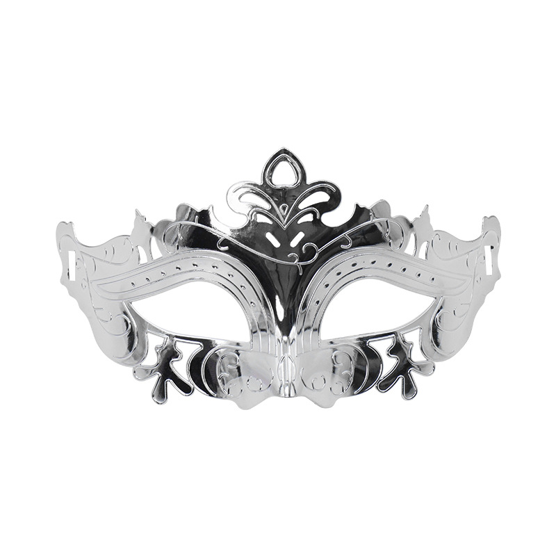 Venta caliente transfronteriza galvanoplastia calada Carnaval de Halloween multicolor de media cara Los hombres admiten máscara de fiesta máscara de bar