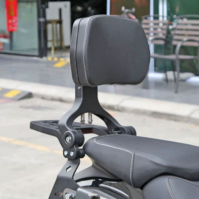 Motorcycle bumper 250 bumper modification bumper folding - black-new-foldable-rear-backrest-tailstock