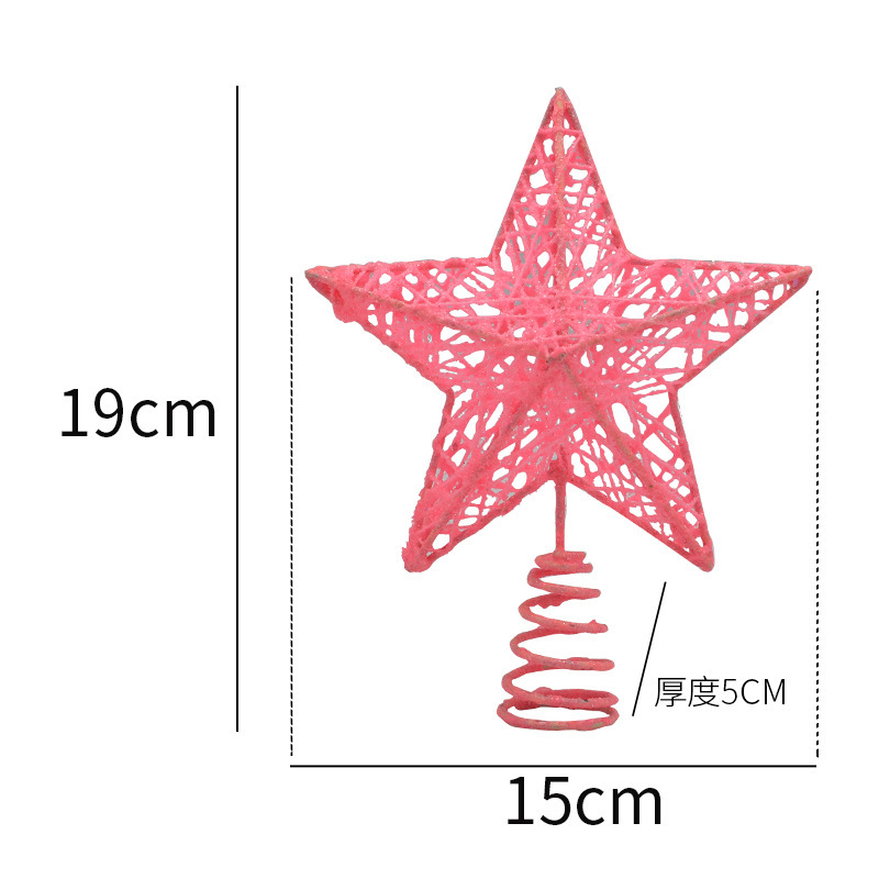 国境を越えて五角星鉄芸装飾品の樹頂星亮片縦型五角星クリスマス配置用品を供給する|undefined