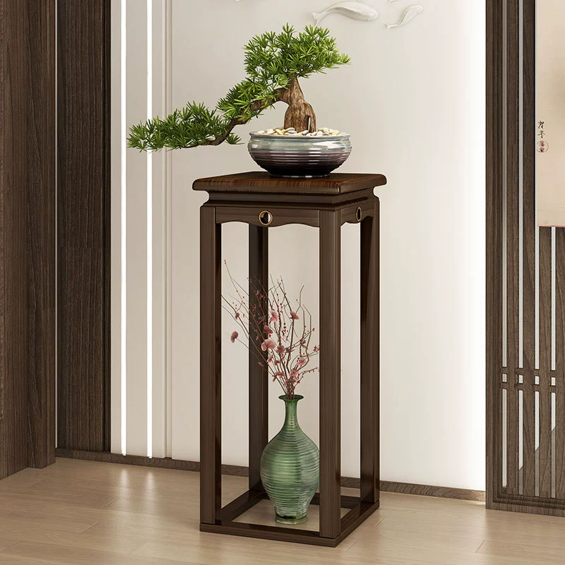 Подставка для цветов гостиная Подставка для хранения напольная подставка для цветов комнатная подставка для цветочного горшка античный китайский стиль Подвесная подставка для орхидей бамбуковая подставка для цветов