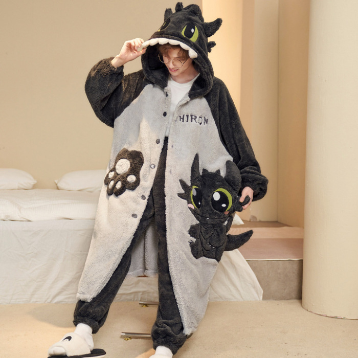 2025 pijamas de invierno para hombres gruesos coral vello de coral juvenil de tamaño grande 200 kg de franela de dibujos animados ropa de dormir conjunto de ropa para el hogar