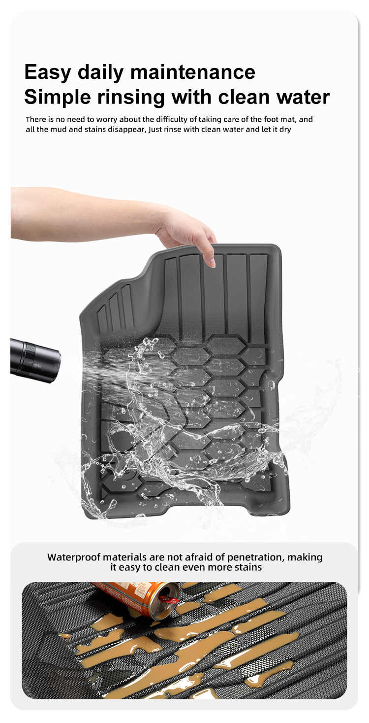 Suitable for 24-25 Lada Aura Car Floor Mats, Waterproof Special Car-Specific Fully Environmentally Friendly Tpe Floor Mats