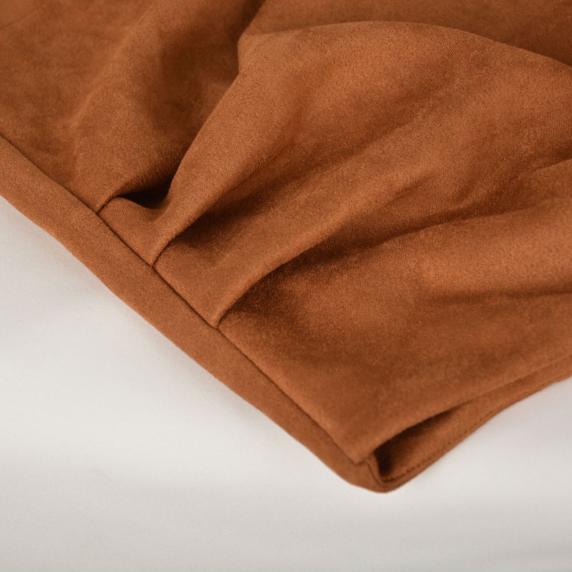 Suede Solid Skirt Autumn Winter Heap Pleated Cross Irregular Zipper Skirt Women Clothing in Skirts