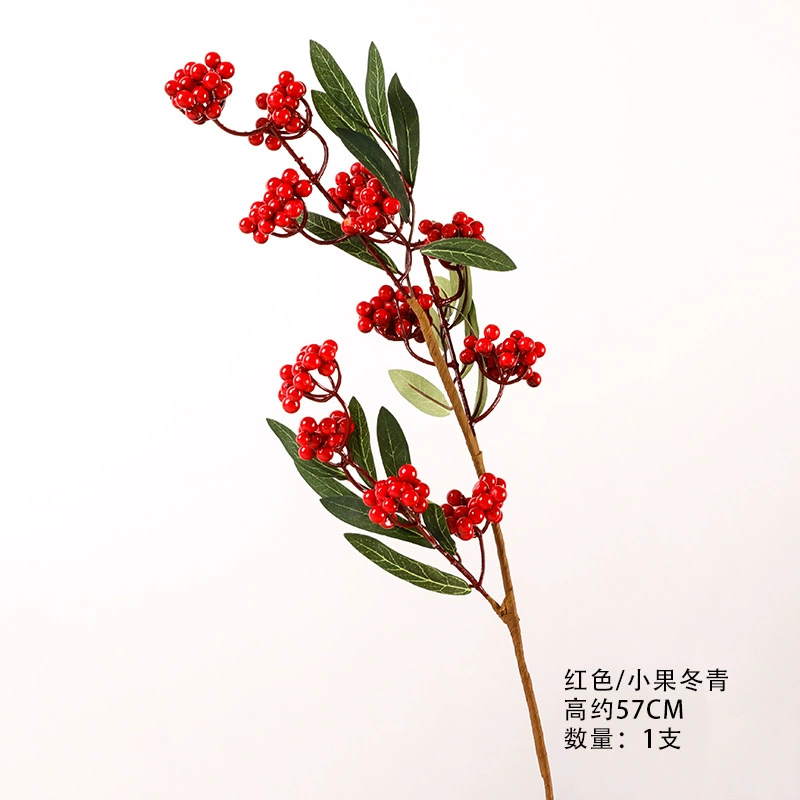 Fujiao New Year Flower Material Wholesale Simulation Flower Winter Qing You Gali Pomegranate Persimmon DIY Materials