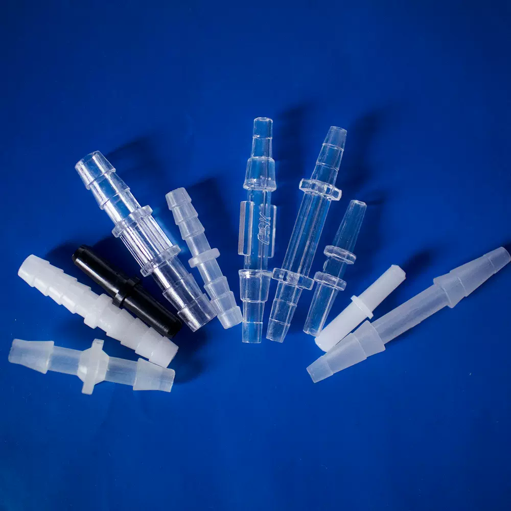 平口直通宝塔二通软管变径直通塑料宝塔接头接氧气管塑料管件配件