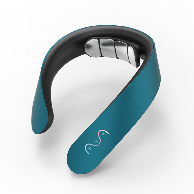 新品智能颈部按摩器EMS+TENS低中频脉冲热敷肩颈理疗仪颈椎治疗仪