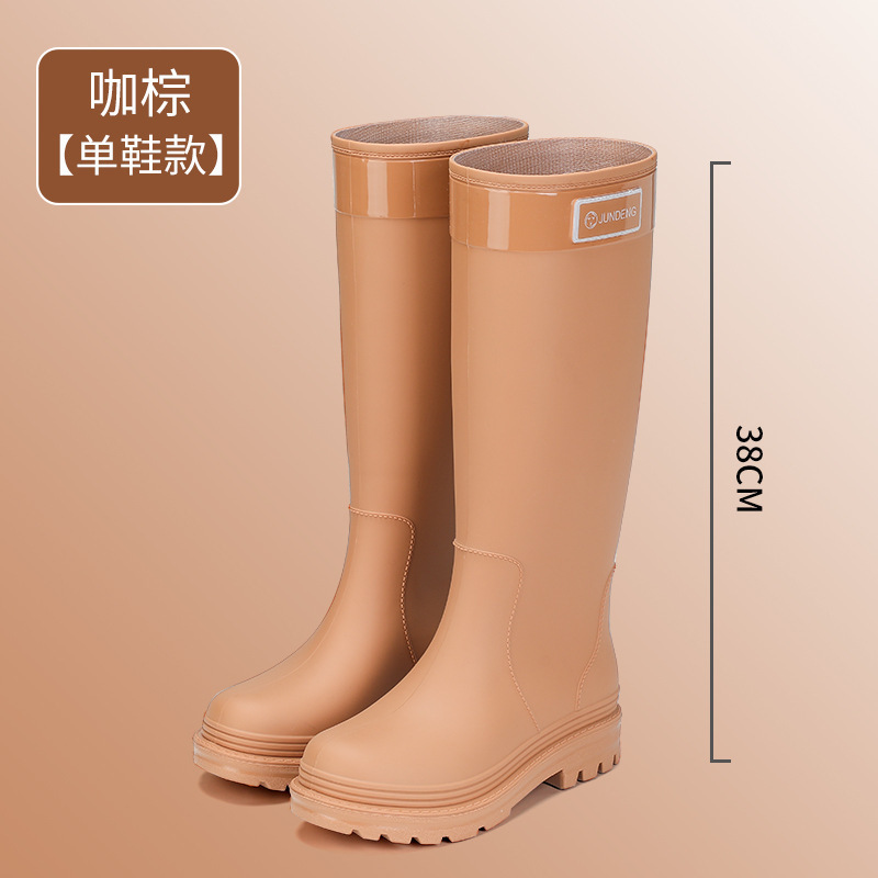 外贸日韩高筒雨鞋女成人水靴防水防滑外穿雪地靴跨境跨境爆款女靴|undefined