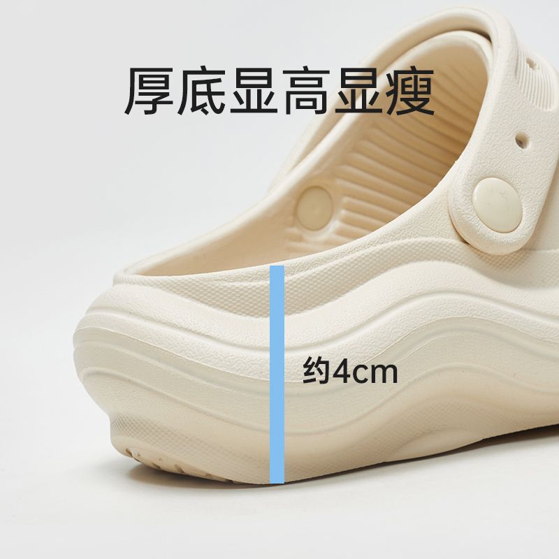 Summer fashionable Crocs-style slippers platform