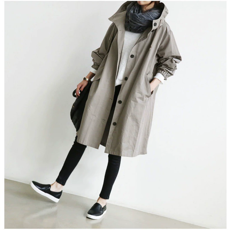 Trench coat, jacket, 2022 collection, Korean style, British style