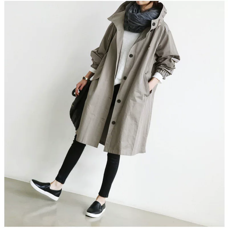 Trench coat, jacket, 2022 collection, Korean style, British style
