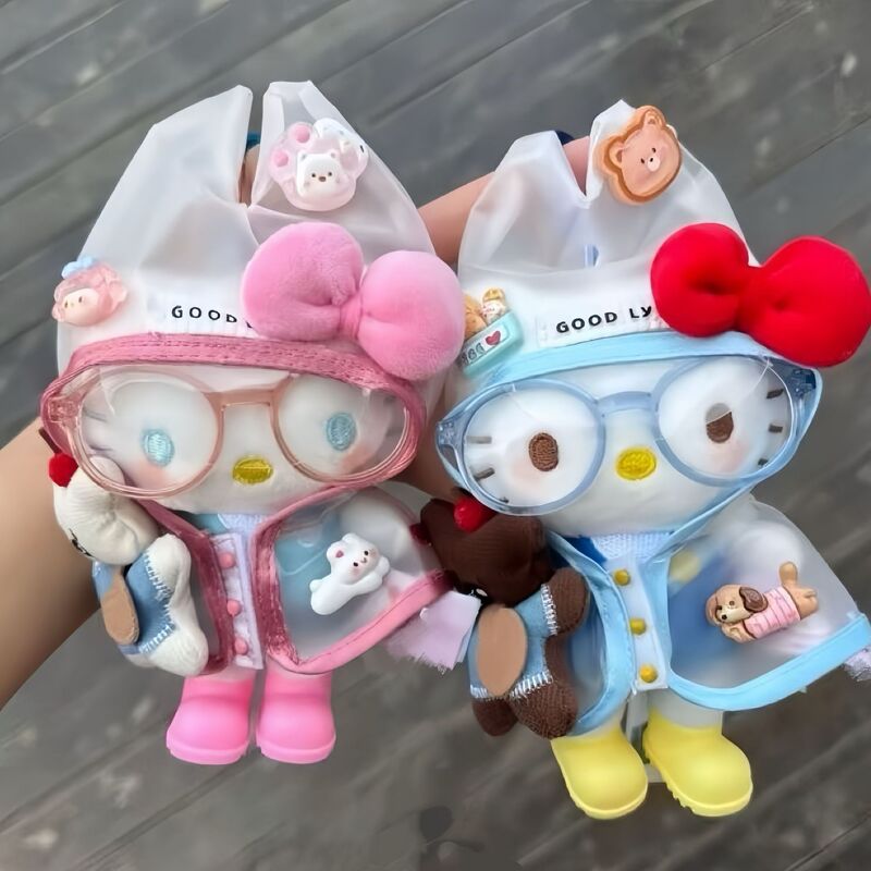 Bag Pendant Kitty Chinese New Year Doll Outfit Set Cute Plush Doll Bag Accessory Holiday Gift Kt Cat Bag Pendant Kitty Chinese New Year Doll Outfit Set Cute Plush Doll Bag Accessory Holiday Gift Kt Cat
