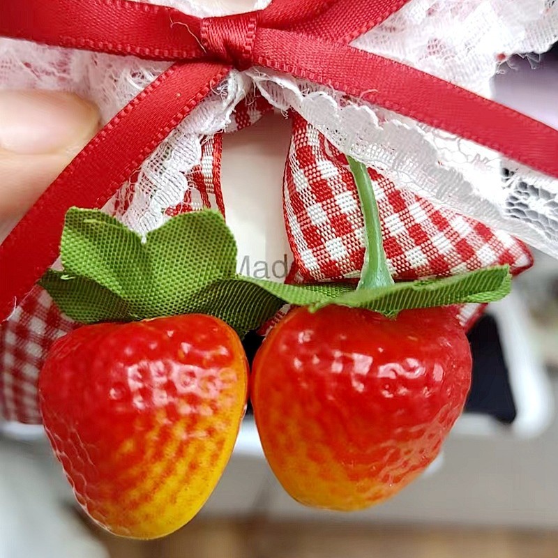 Realistic plastic strawberry