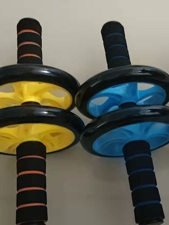 Equipo de gimnasio interior pequeño clásico AB doble rueda abdominal equipo de fitness al aire libre artículos deportivos