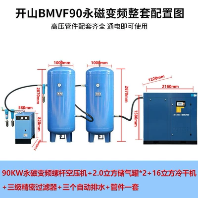 Frequency – Hava kompressorları - 90kw-permanent-magnet-frequency-conversion-complete-set