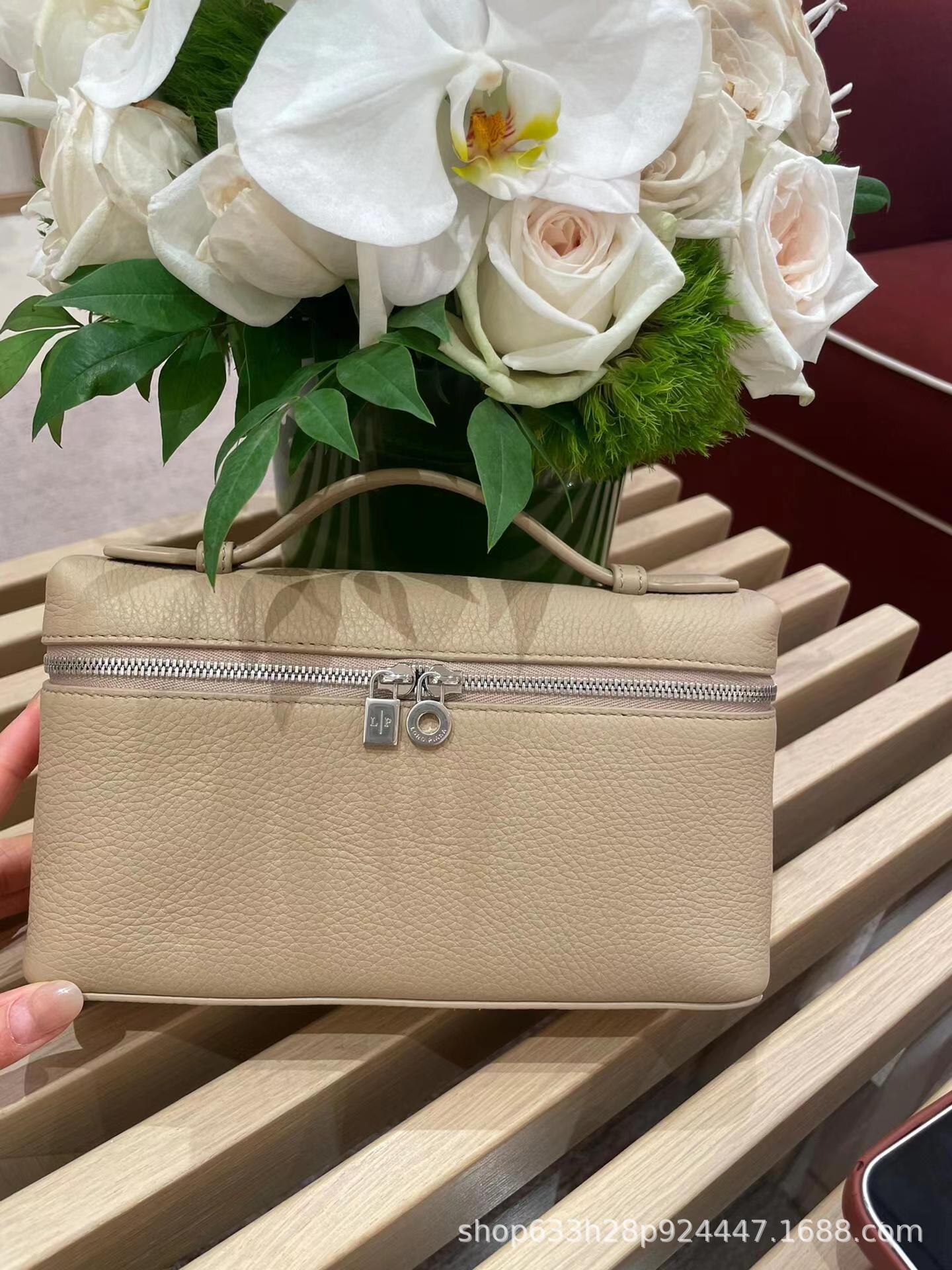 Bolso de almuerzo de cuero lp19 transfronterizo nuevo Gigi mismo bolso Kelly bolso litchi bolso simple bolso de hombro femenino