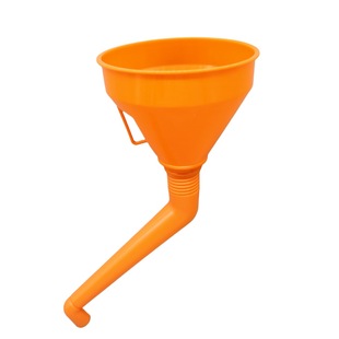 In stock supply car motorcycle gasoline oil with filter screen thickened oil funnel curved medium fuel funnel