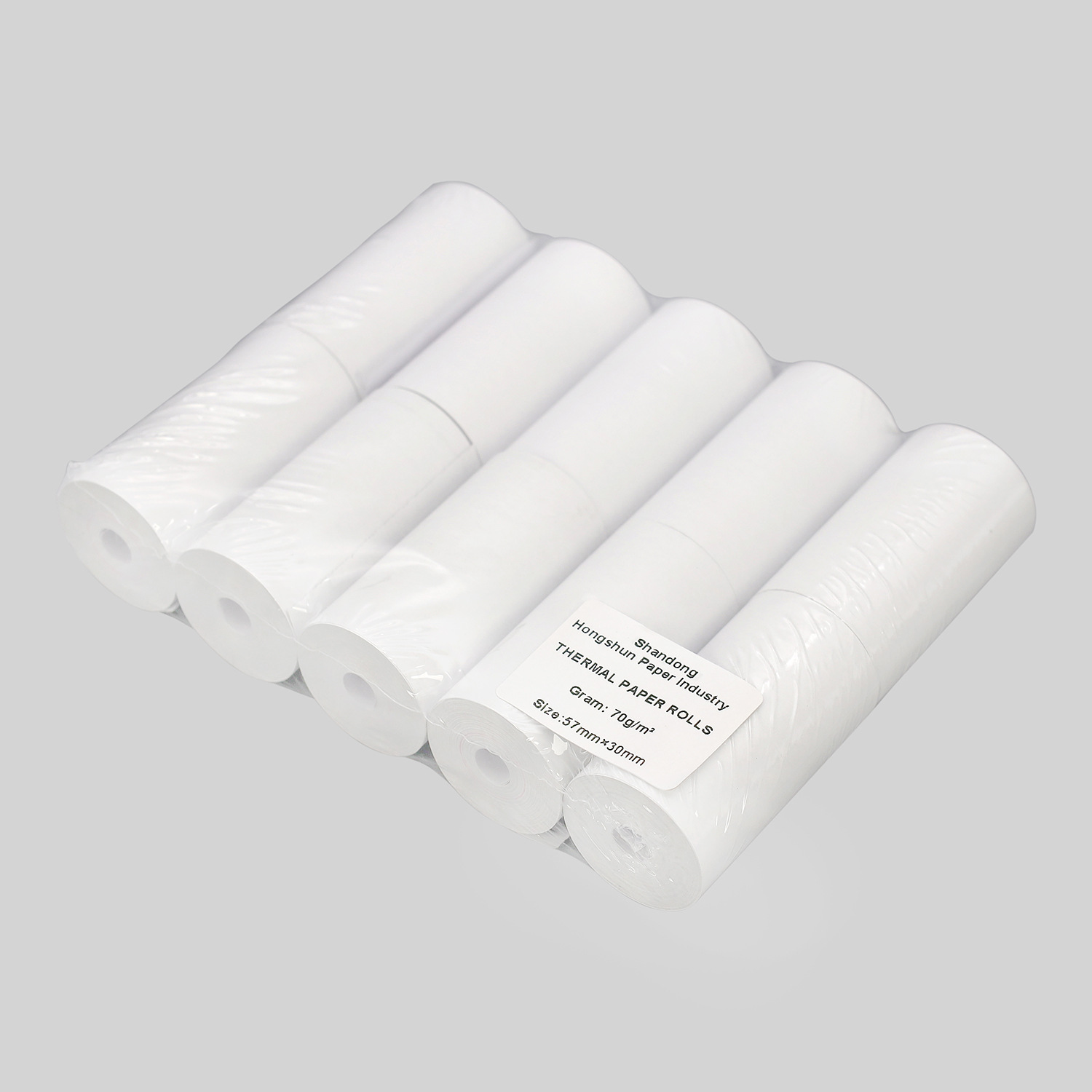 Papel de impresión de caja registradora sin núcleo 57x30, papel de recibo térmico 57 * 30, máquina de entrega de hambre 58mm, recibo de supermercado