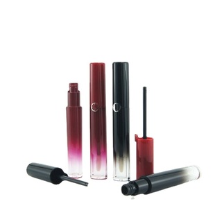 Yang Shuo spot wholesale Oval gradient lip gloss tube empty tube 5ml lip glaze tube can be printed cosmetic packaging material lip gloss