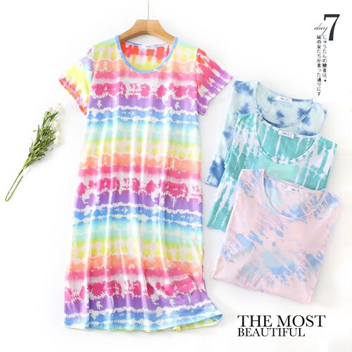 Summer Cotton Short Sleeve Cute Sleepwear Set Hooded Women's Thin Plus Size Women's Sleep Dress Homecoming Clothes
