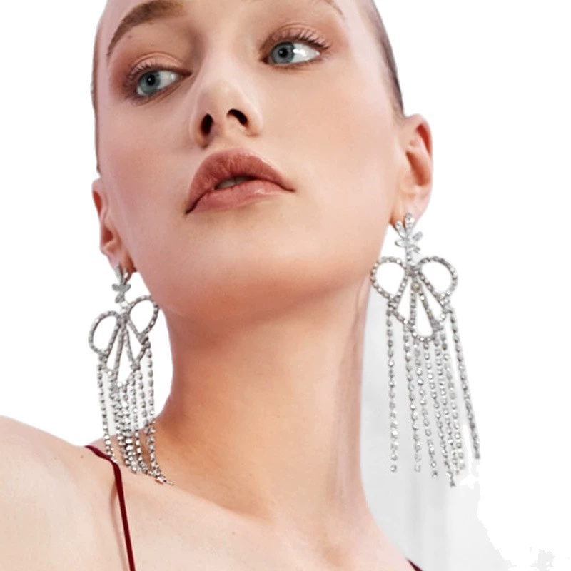 Серебряная игла, стильные милые длинные серьги, образец 925 пробы, корейский стиль, интернет-знаменитость