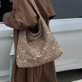 ins风简约帆布包2025秋款大容量帆布袋旅行外出收纳包女包单肩包