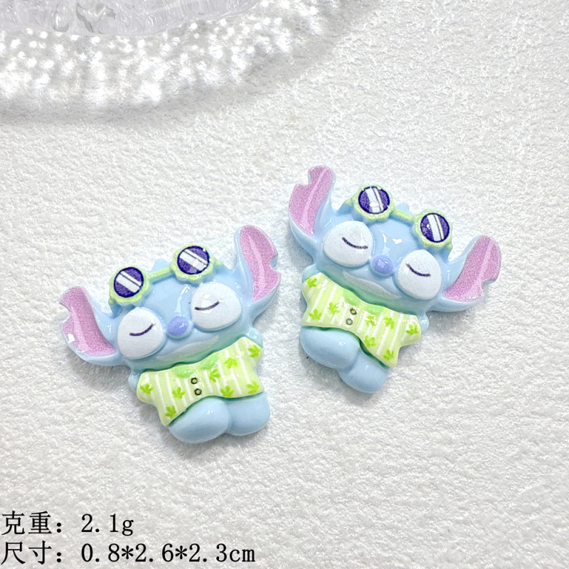 小号卡通仔仔制作奶油胶diy手机贴片冰箱贴发夹头绳吊坠树脂配件|undefined