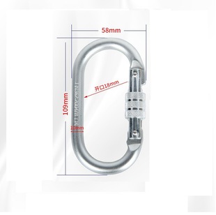 Outdoor Climbing Hook Buckle Stainless Steel Survival Folding Escapement Rock Climbing One-Piece Galvanized Outdoor Climbing Hook Buckle
