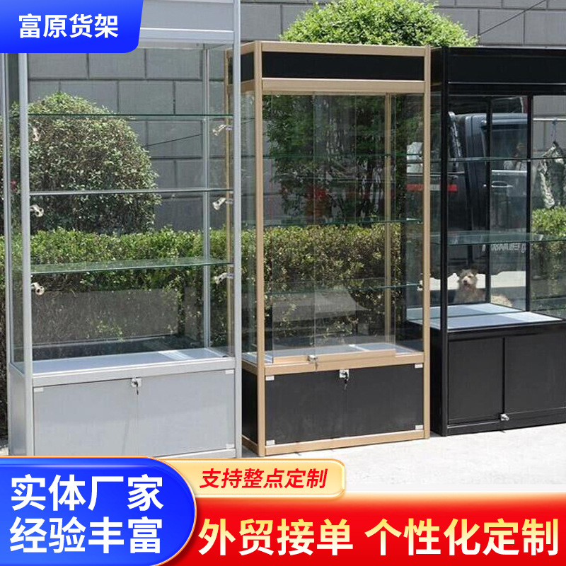 精品样品间产品展示柜商品透明玻璃展示柜定 制带锁商用展会陈列