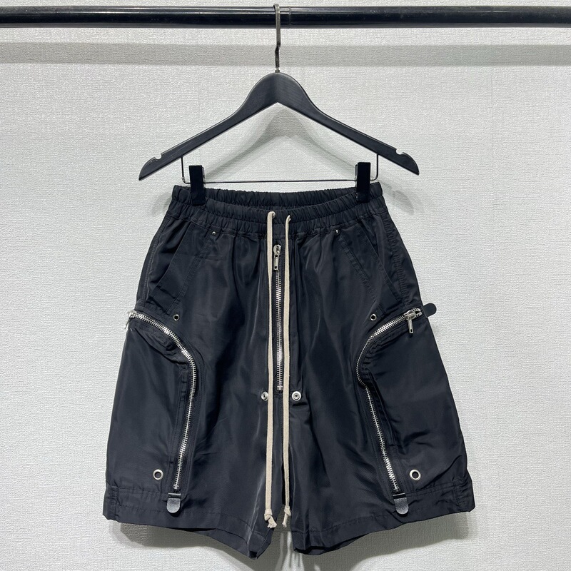 Summer Dark Hip-Hop R-Style Elastic Waistband Large Pocket Multi-Zipper Men's Casual Cargo Shorts Casual Knee-Length Shorts Summer Dark Hip-Hop R-Style Elastic Waistband Large Pocket Multi-Zipper Men's Casual Cargo Shorts Casual Knee-Length Shorts