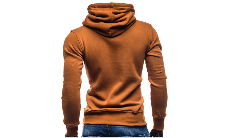 2024 Men's Solid Color Sheep Horn Embroidered Fashion Simple Pullover Hoodie Sweater_voghion.com