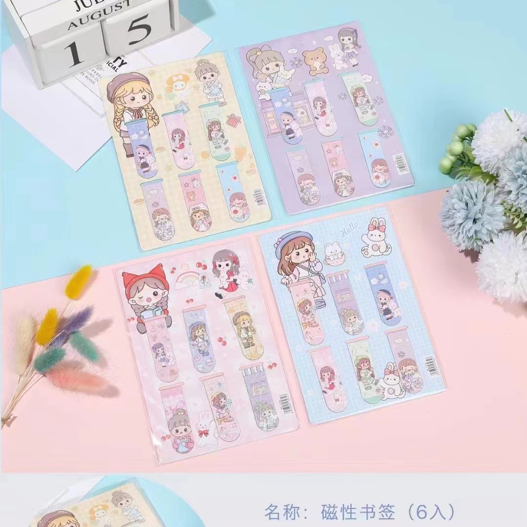 New Bookmark [Beautiful Girl] 1 board 6 pieces