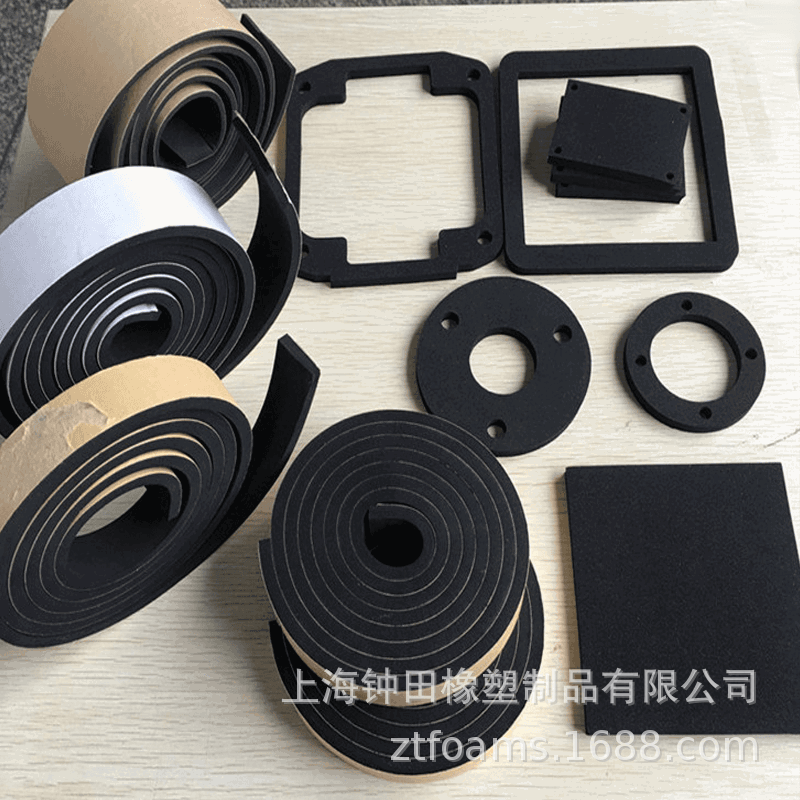 钟田泡棉胶带 机柜发泡密封条橡塑CR阻燃NBR密封防水EVA泡棉胶带