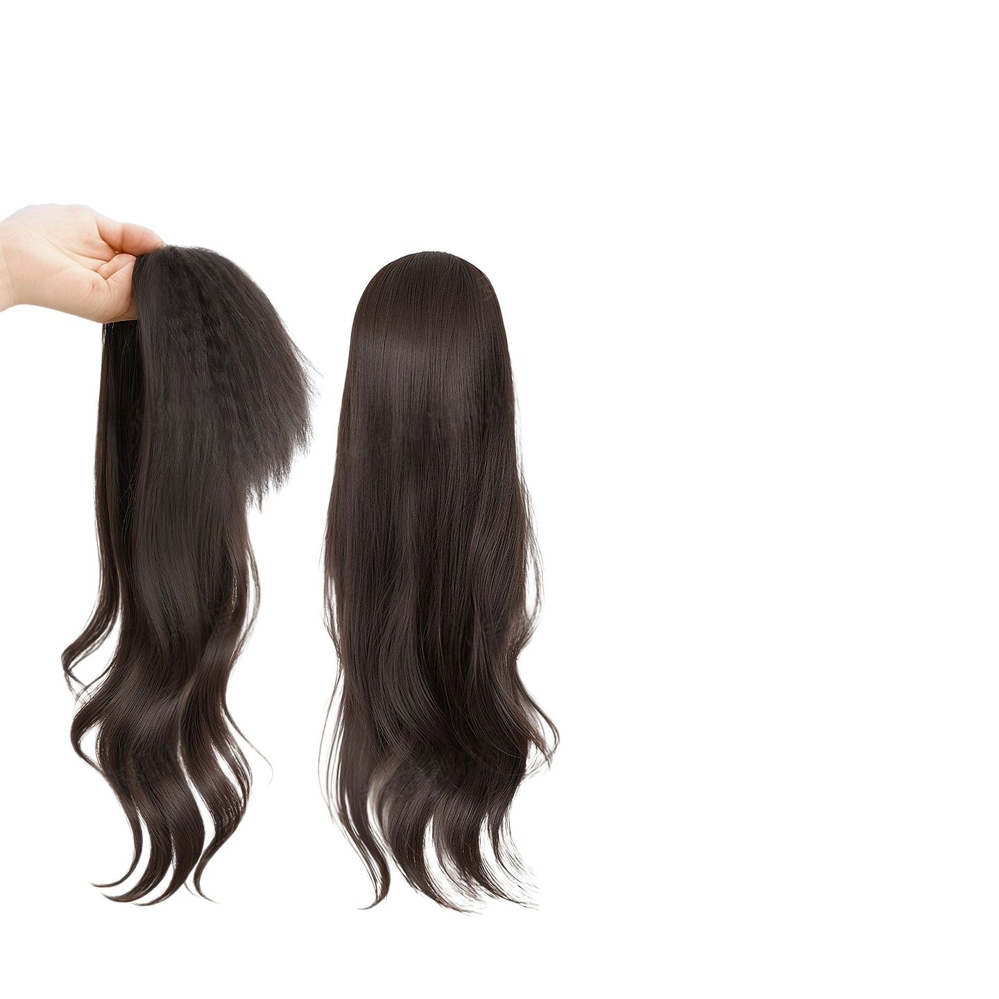 Octava alta extensión almohadilla de cabello peluca femenina esponjosa natural alta cráneo rizado pieza de cabello relleno de cabello borde invisible aumento del cabello
