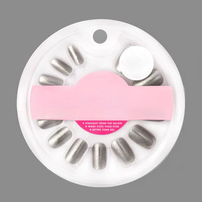 Home DIY Nail Art Disc Nailest Luxury Instant Acrylic Patch Nail Winter Nail Art 12 Pieces