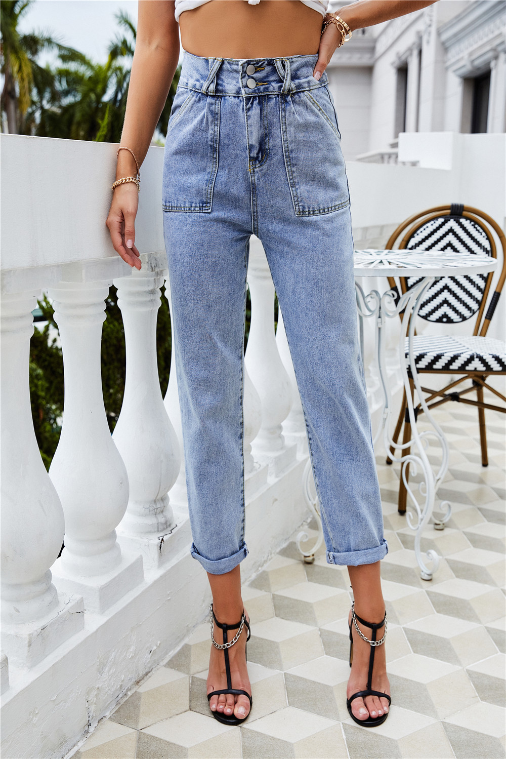 High Waist Slim  Style Jeans - Pants - Uniqistic.com