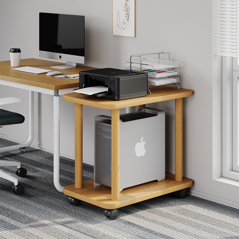 프린터 보관 랙 바닥 사무실 다층 이동식 정리 캐비닛 워크스테이션 컴퓨터 호스트 랙 책상 아래