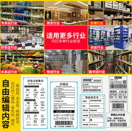 外贸跨境条码面单电子热敏打印机汉/印不干胶标签NBTN41条形码快