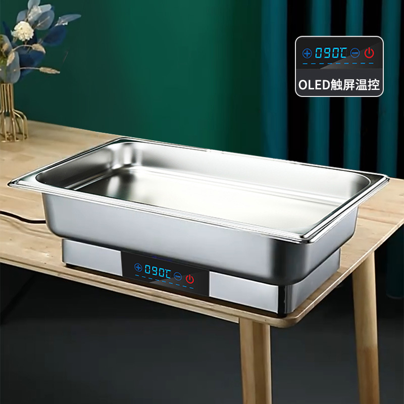 Estufa de buffet de restaurante inteligente comercial Estufa de buffet de calefacción eléctrica de acero inoxidable Estufa de comedor de aislamiento del hotel Estufa de sopa de desayuno