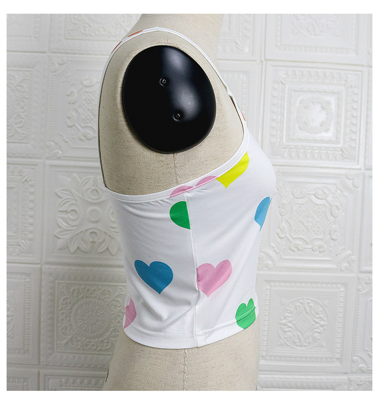 heart pattern short camisole NSXS35332